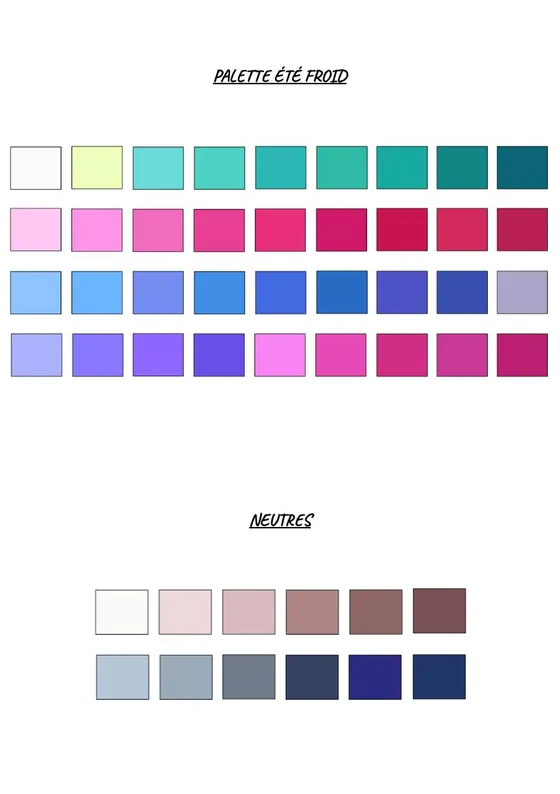 Page palette de couleurs du book